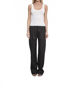 NEW ENZA COSTA linen everywhere pant in black